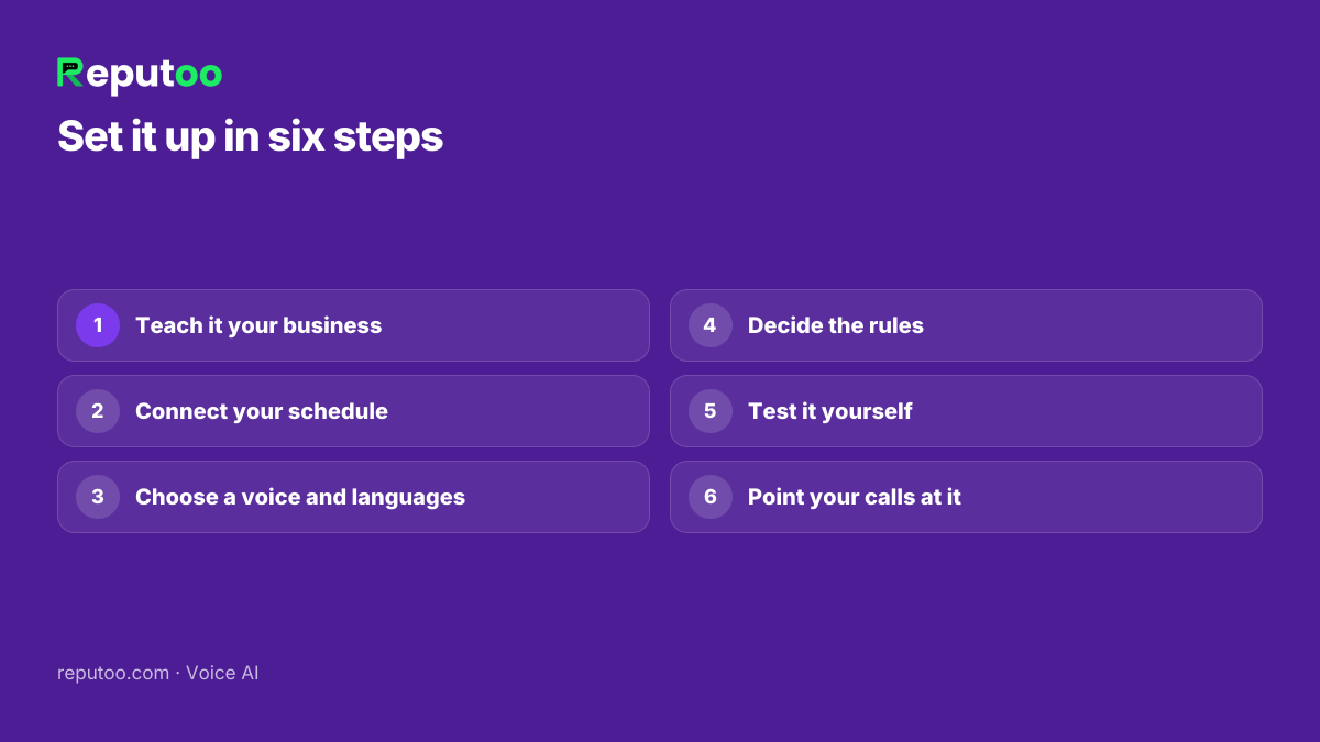 How to set up an AI call assistant