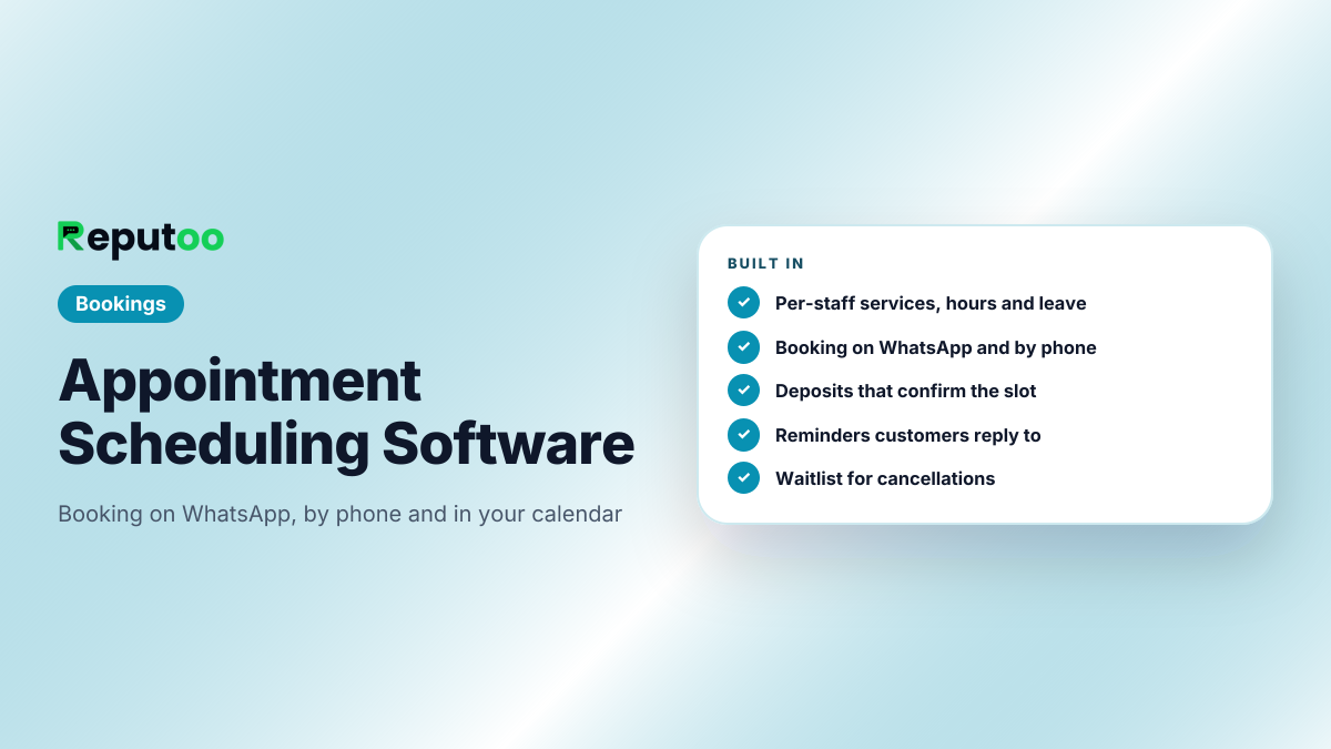 Appointment scheduling software for small business