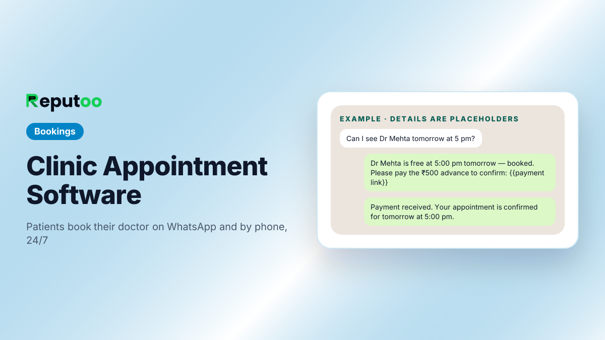 Clinic appointment software on WhatsApp