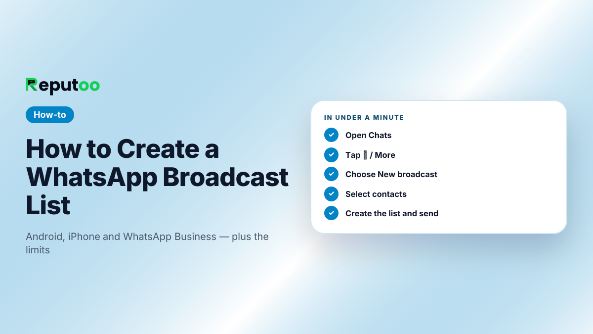How to create a WhatsApp broadcast list