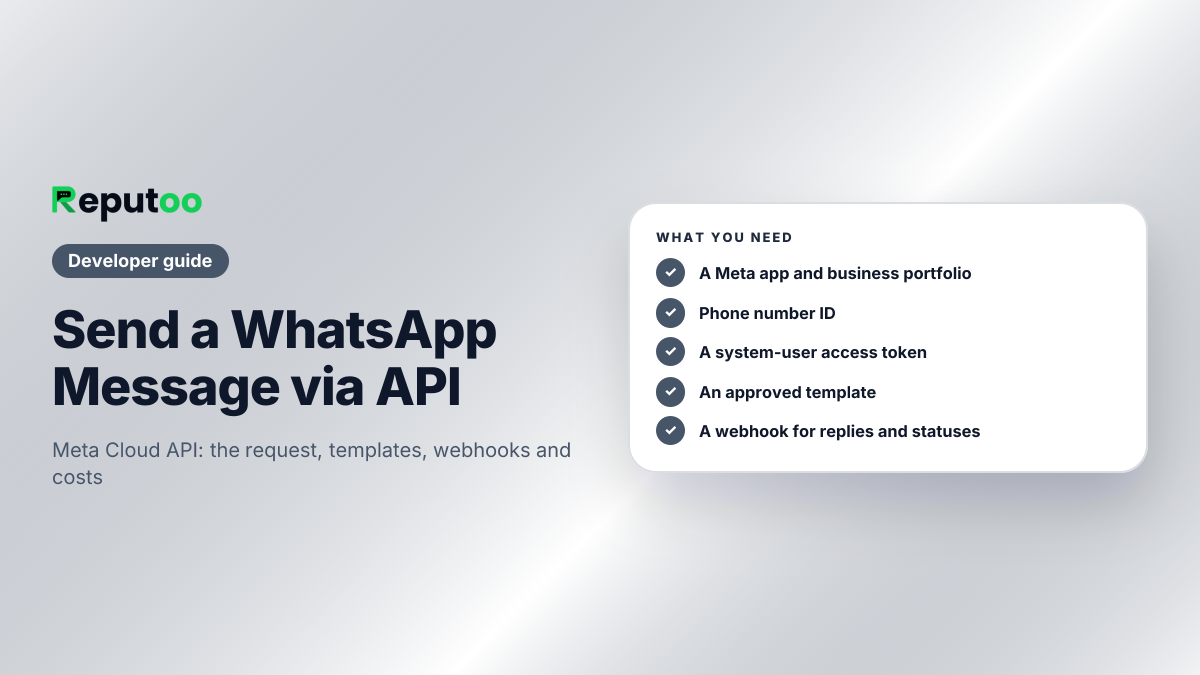 Send a WhatsApp message via the Cloud API