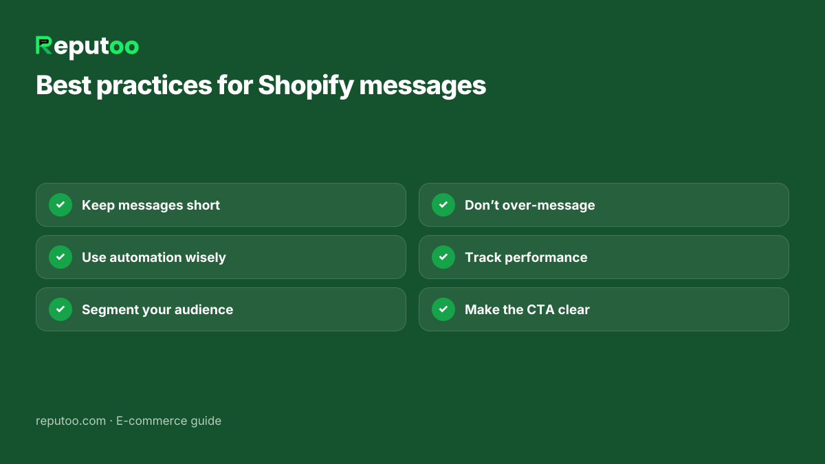 Ecommerce messaging automation with Shopify