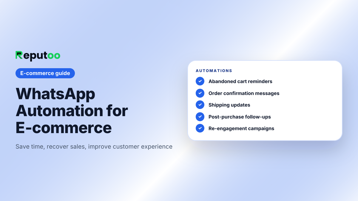 WhatsApp automation for e-commerce store