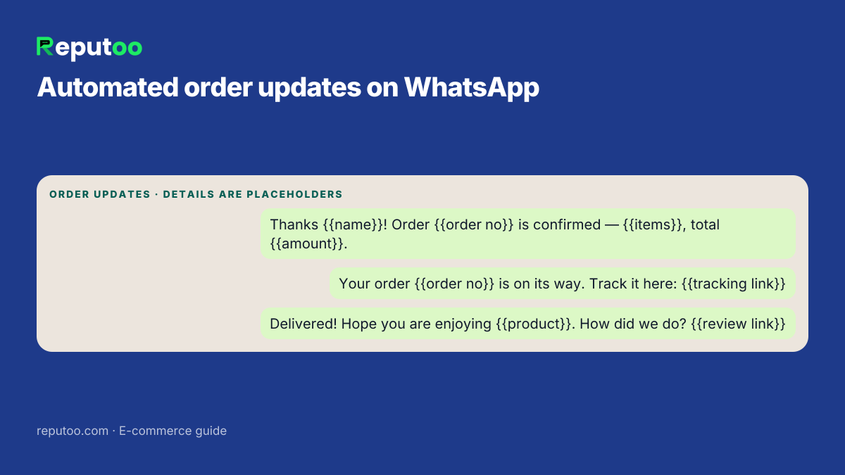 Automated WhatsApp order updates
