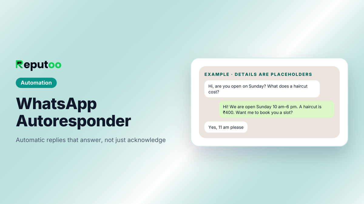 WhatsApp autoresponder sending an automatic reply