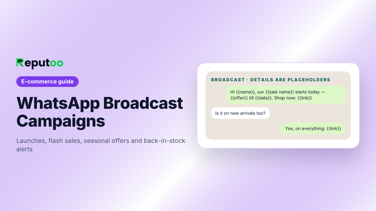 WhatsApp broadcast campaigns for e-commerce