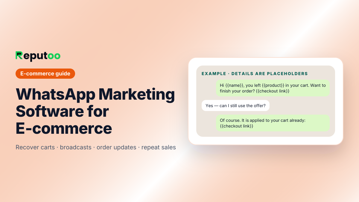 WhatsApp marketing software for e-commerce brands