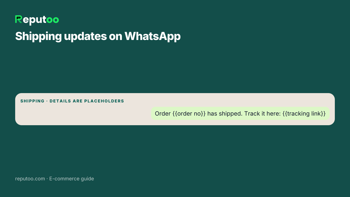 Automated WhatsApp shipping updates