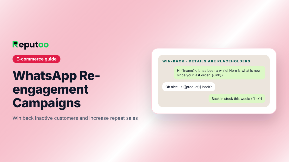 WhatsApp re-engagement campaigns for e-commerce