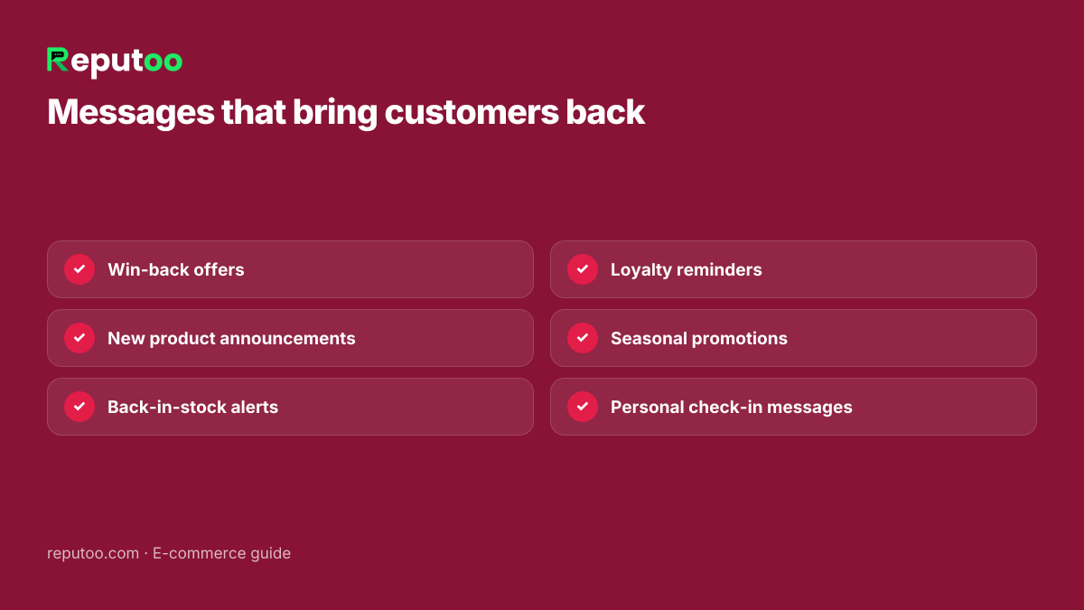 Win back customers with WhatsApp messages